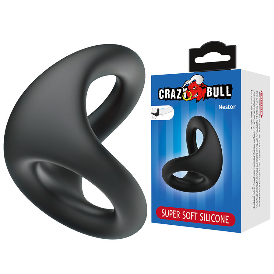CRAZY BULL - NESTOR ANELLO ERGONOMICO PER PENE E TESTICOLI CRAZY BULL - NESTOR ANELLO ERGONOMICO PER PENE E TESTICOLI