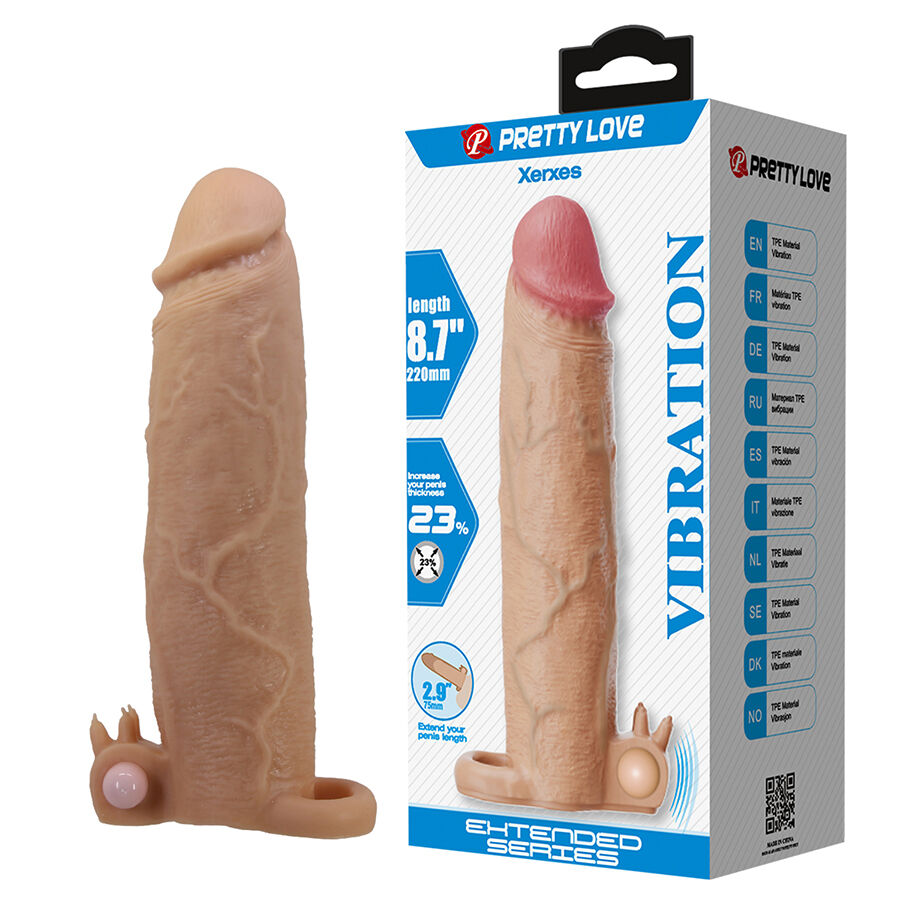 PRETTY LOVE - XERXES GUAINA PER PENE CON STIMOLATORE CLITORIDEO E VIBRAZIONE PRETTY LOVE - XERXES GUAINA PER PENE CON STIMOLATORE CLITORIDEO E VIBRAZIONE