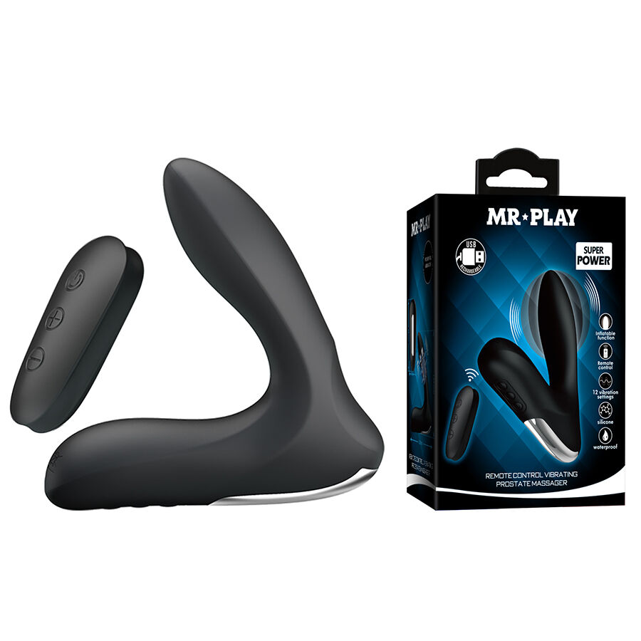 MR PLAY - MASSAGGIATORE PROSTATICO CON TELECOMANDO A VIBRAZIONE MR PLAY - MASSAGGIATORE PROSTATICO CON TELECOMANDO A VIBRAZIONE