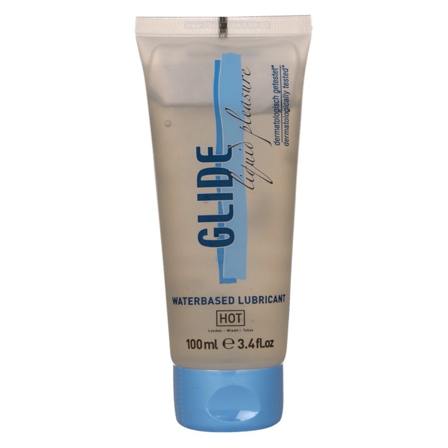 HOT - GLIDE LIQUID PLEASURE LUBRIFICANTE A BASE D'ACQUA 100 ML HOT - GLIDE LIQUID PLEASURE LUBRIFICANTE A BASE D'ACQUA 100 ML