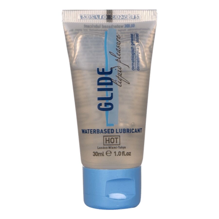 HOT - GLIDE LIQUID PLEASURE LUBRIFICANTE A BASE D'ACQUA 30 ML HOT - GLIDE LIQUID PLEASURE LUBRIFICANTE A BASE D'ACQUA 30 ML