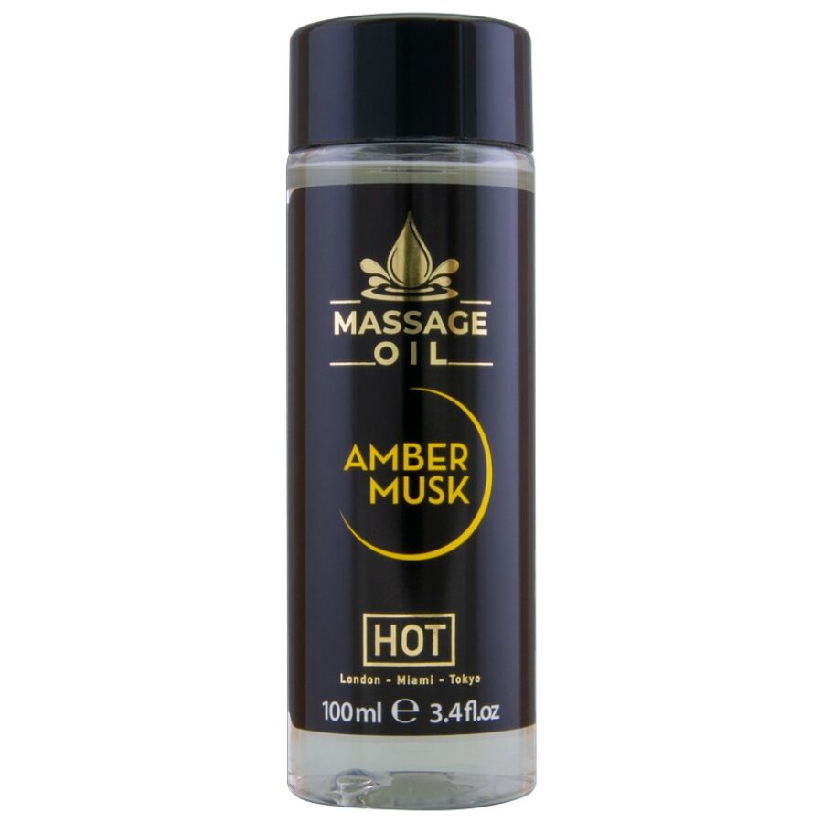 HOT - OLIO DA MASSAGGIO AMBRA E MUSCHIO 100 ML HOT - OLIO DA MASSAGGIO AMBRA E MUSCHIO 100 ML