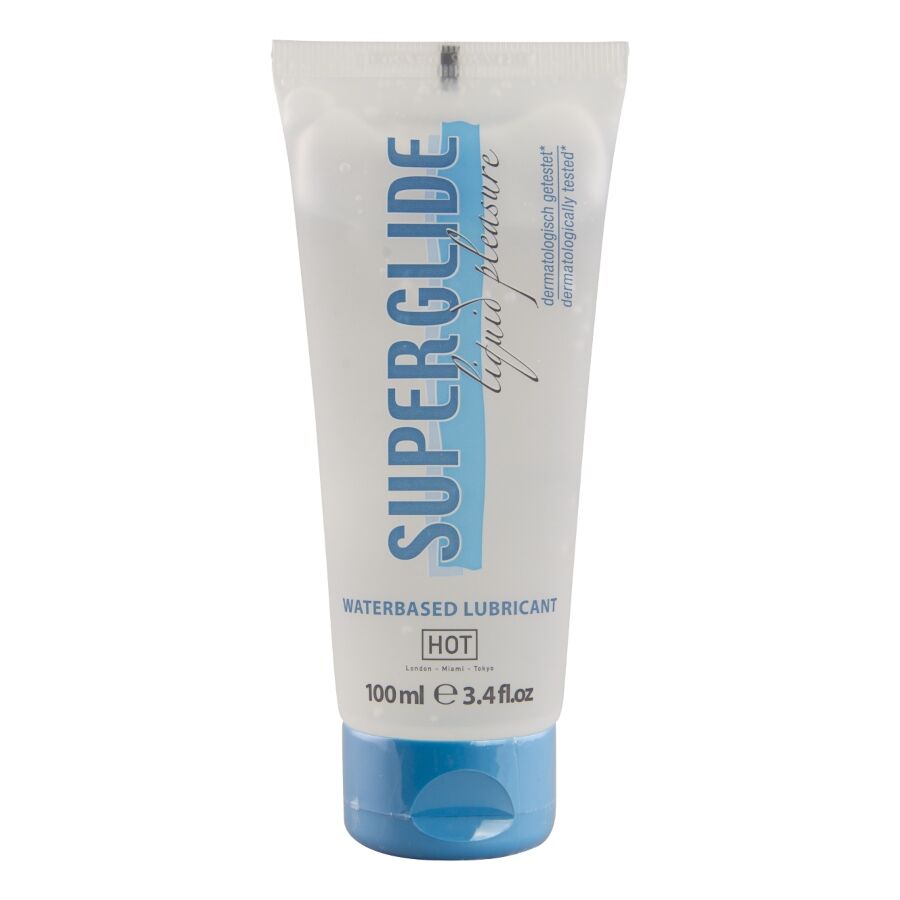 HOT - SUPERGLIDE LIQUID PLEASURE LUBRIFICANTE A BASE D'ACQUA 100 ML HOT - SUPERGLIDE LIQUID PLEASURE LUBRIFICANTE A BASE D'ACQUA 100 ML