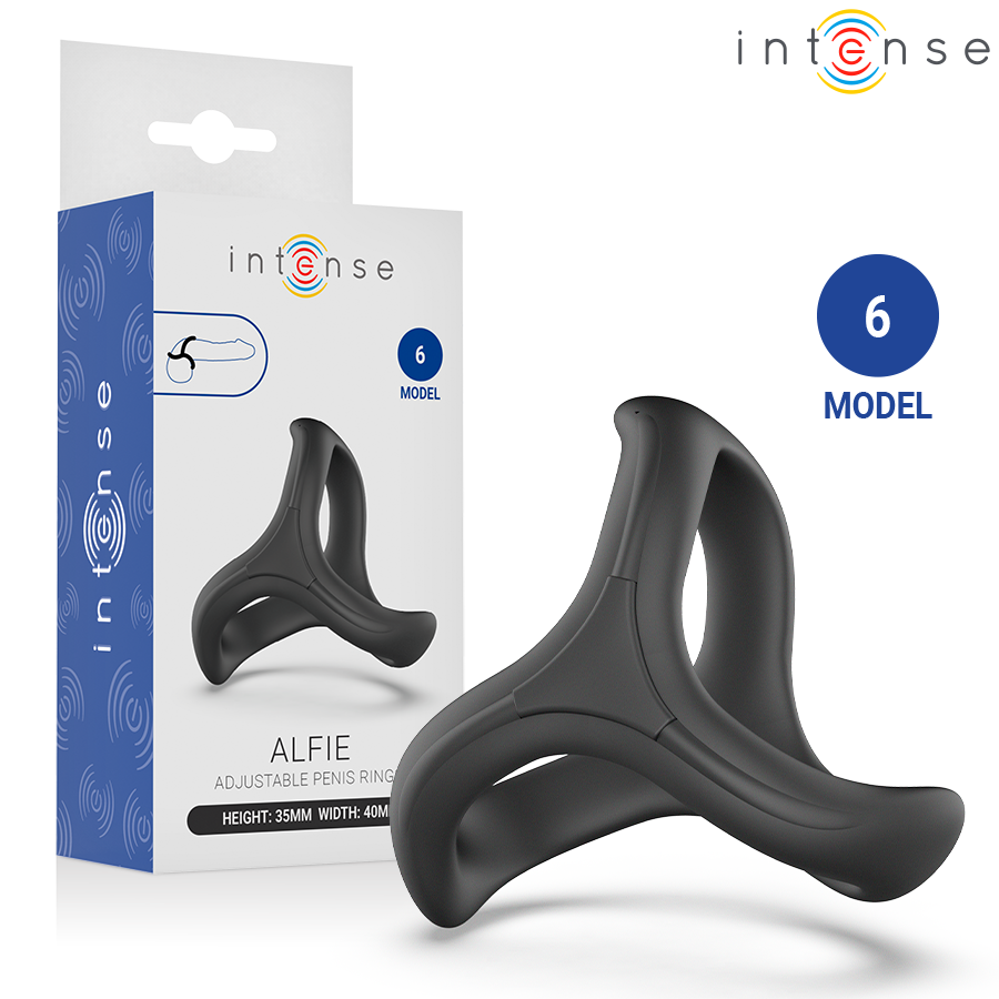 INTENSE - ALFIE ANELLO PER PENE TRIPLO REGOLABILE MODELLO 6 INTENSE - ALFIE ANELLO PER PENE TRIPLO REGOLABILE MODELLO 6