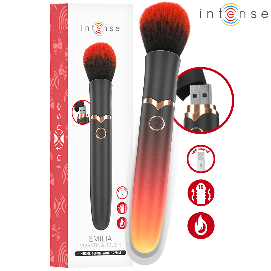 INTENSE - EMILIA SPAZZOLA VIBRANTE RISCALDATA 16 CM INTENSE - EMILIA SPAZZOLA VIBRANTE RISCALDATA 16 CM