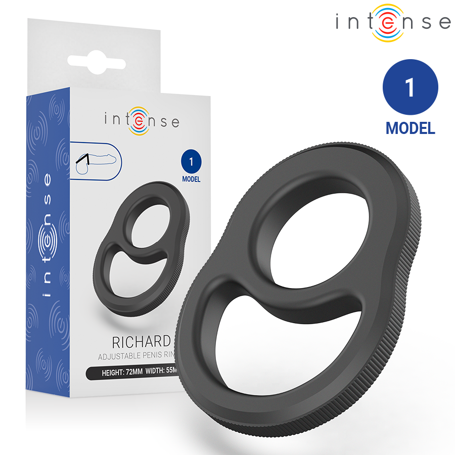 INTENSE - RICHARD DOPPIO ANELLO PER PENE MODELLO 1 INTENSE - RICHARD DOPPIO ANELLO PER PENE MODELLO 1