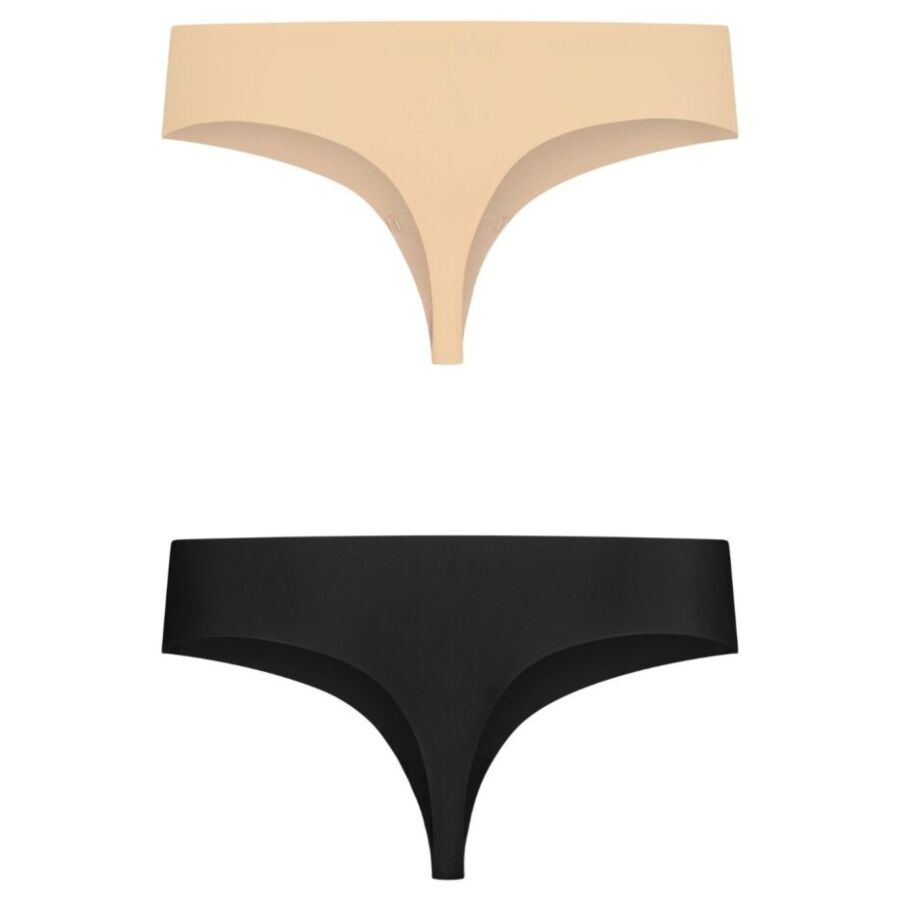BYE-BRA - PACK 2 TANGAS INVISIBLES BEIGE Y NEGRO TALLA S BYE-BRA - PACK 2 TANGAS INVISIBLES BEIGE Y NEGRO TALLA S