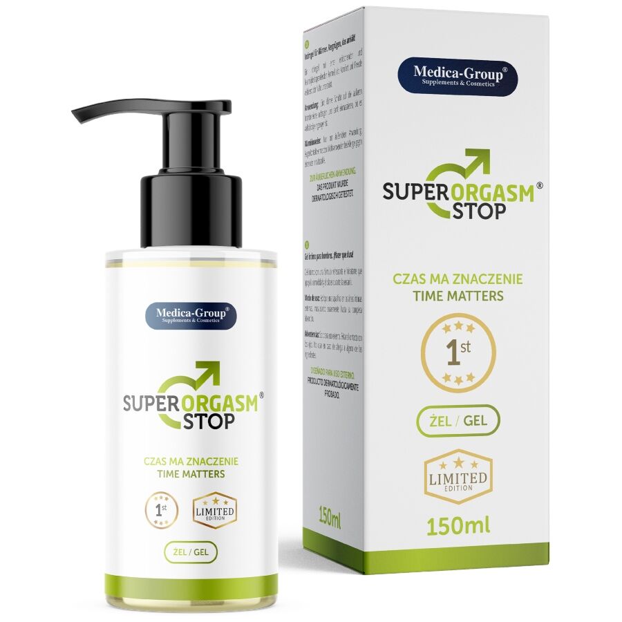 MEDICA GROUP - SUPER ORGASM STOP GEL INTIMO UOMO 150 ML MEDICA GROUP - SUPER ORGASM STOP GEL INTIMO UOMO 150 ML