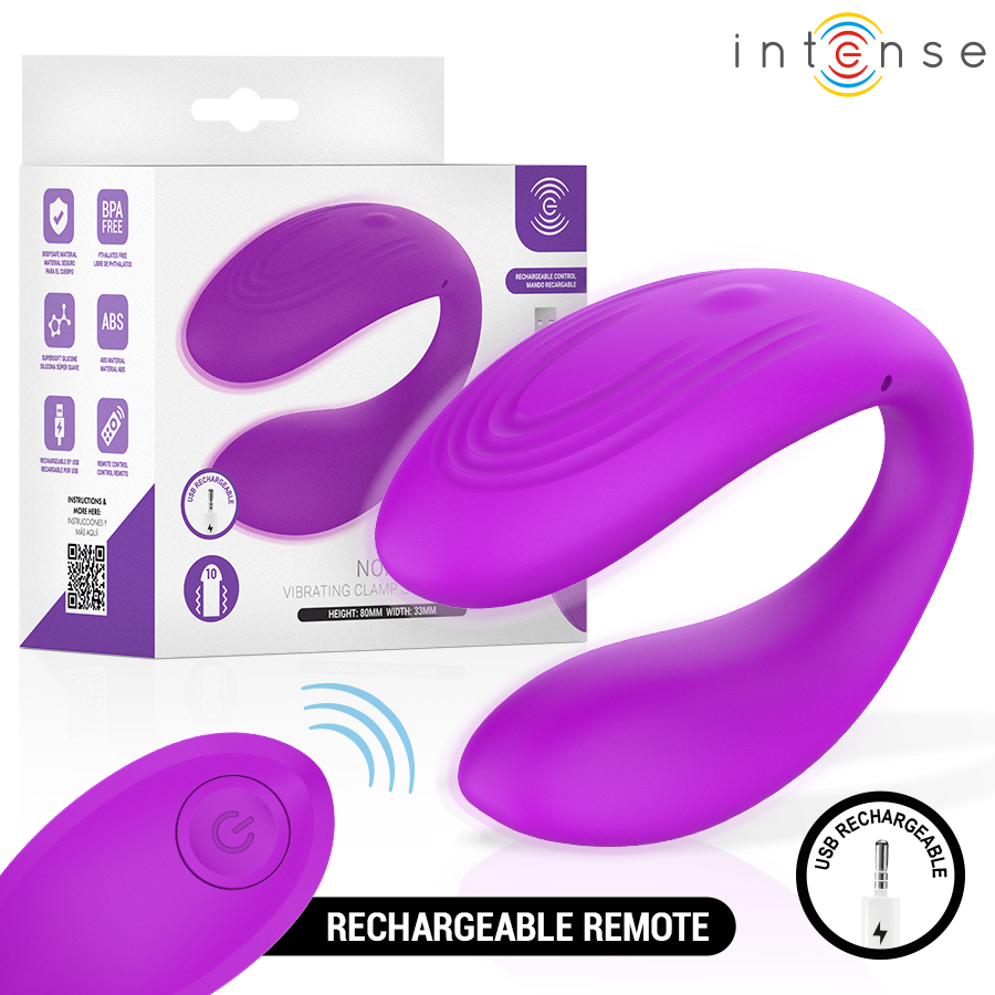 INTENSE - NORA STIMOLATORE VIBRANTE A MORSETTO VIOLA INTENSE - NORA STIMOLATORE VIBRANTE A MORSETTO VIOLA