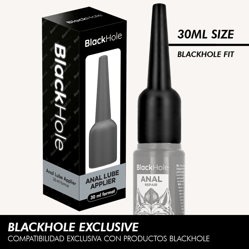 BLACK HOLE - APPLICATORE LUBRIFICANTE ANALE TAGLIA S 30 ML BLACK HOLE - APPLICATORE LUBRIFICANTE ANALE TAGLIA S 30 ML