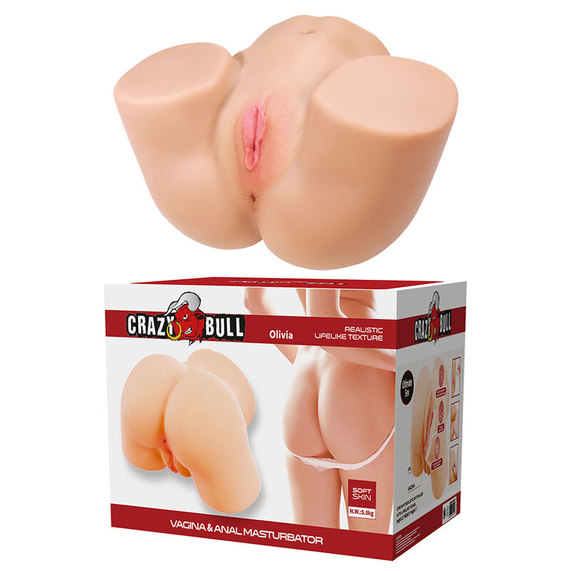 CRAZY BULL - OLIVIA DOPPIO MASTURBATORE VIBRANTE VAGINALE E ANALE IN CARNE CRAZY BULL - OLIVIA DOPPIO MASTURBATORE VIBRANTE VAGINALE E ANALE IN CARNE