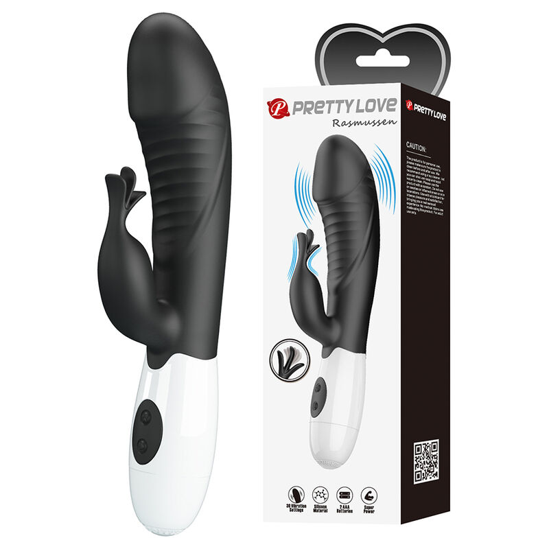PRETTY LOVE - VIBRATORE A CONIGLIO RASMUSSEN 30 FUNZIONI NERO PRETTY LOVE - VIBRATORE A CONIGLIO RASMUSSEN 30 FUNZIONI NERO