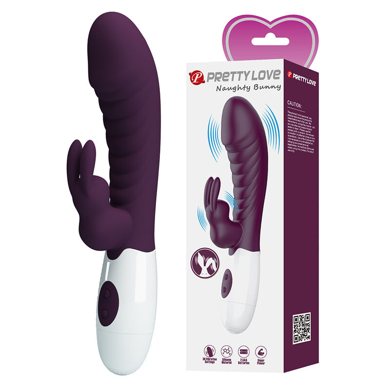 PRETTY LOVE - VIBRATORE A CONIGLIO NAUGHTY BUNNY A 30 FUNZIONI, VIOLA PRETTY LOVE - VIBRATORE A CONIGLIO NAUGHTY BUNNY A 30 FUNZIONI, VIOLA