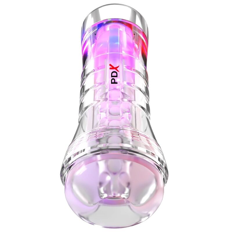PDX ELITE - VIEWTUBE XXL LED TRASPARENTE STROKER 27,3 CM PDX ELITE - VIEWTUBE XXL LED TRASPARENTE STROKER 27,3 CM