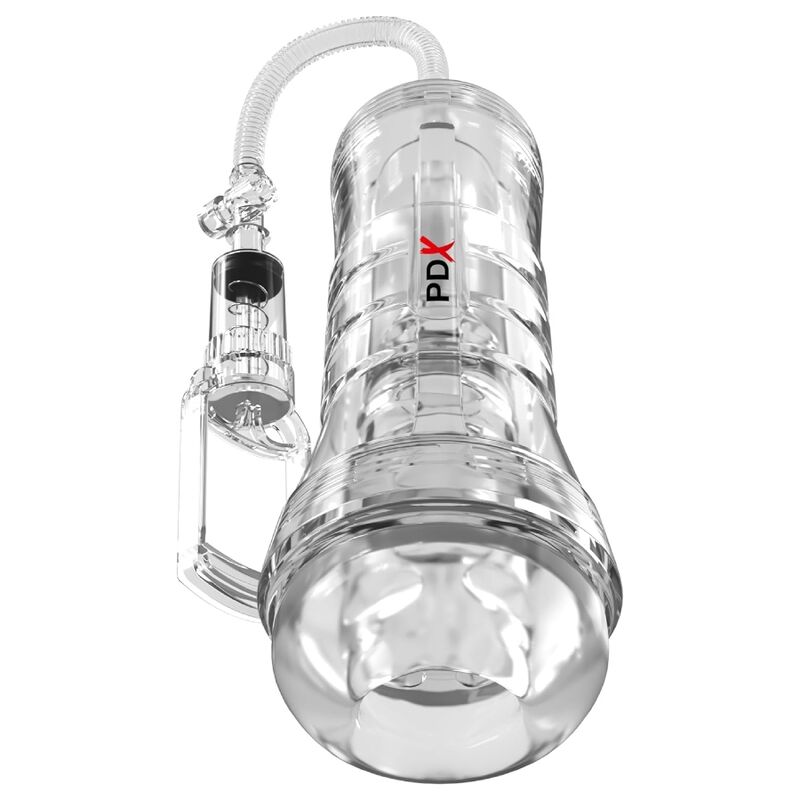 PDX ELITE - ASPIRATORE A TUBO DI VISTA XXL TRASPARENTE CON POMPA DI ASPIRAZIONE 27,3 CM PDX ELITE - ASPIRATORE A TUBO DI VISTA XXL TRASPARENTE CON POMPA DI ASPIRAZIONE 27,3 CM
