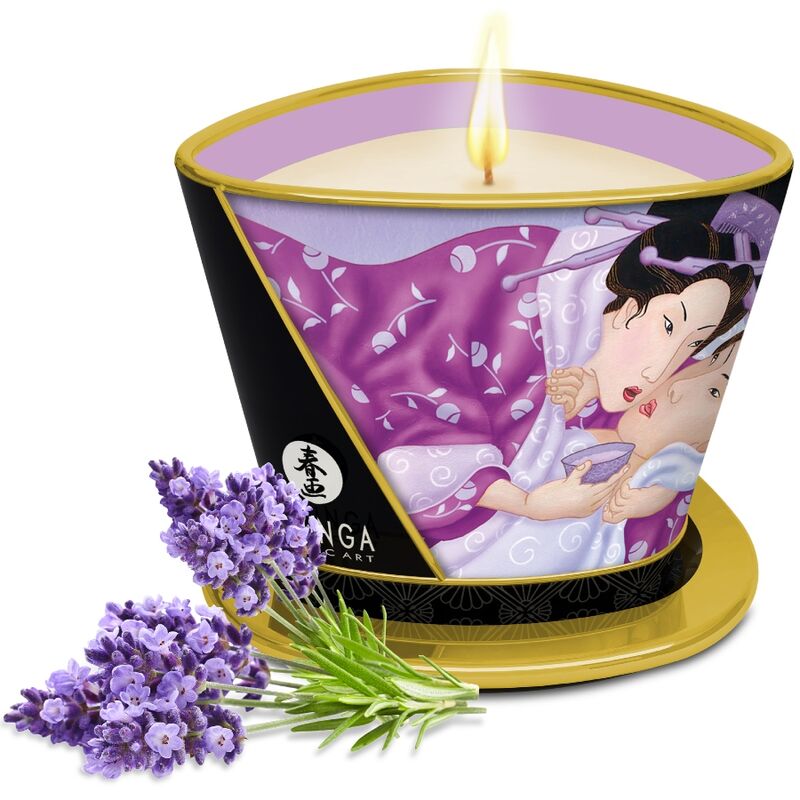 SHUNGA - CANDELA DA MASSAGGIO LAVANDA 170 ML SHUNGA - CANDELA DA MASSAGGIO LAVANDA 170 ML