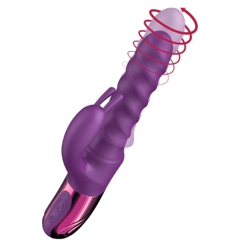 SHE.E.O - VIBRATORE A SPIRALE CON CONIGLIO VIOLA SHE.E.O - VIBRATORE A SPIRALE CON CONIGLIO VIOLA