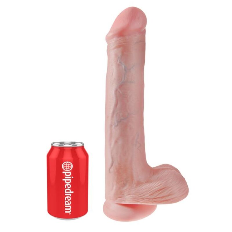 KING COCK - DILDO REALISTICO CON TESTICOLI E VENTOSA 38 CM COLOR CARNE KING COCK - DILDO REALISTICO CON TESTICOLI E VENTOSA 38 CM COLOR CARNE