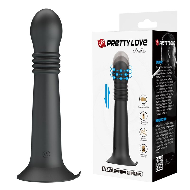 PRETTY LOVE - MASSAGGIATORE ROTANTE E SPINTA RICARICABILE TRAMITE USB STELLA PRETTY LOVE - MASSAGGIATORE ROTANTE E SPINTA RICARICABILE TRAMITE USB STELLA