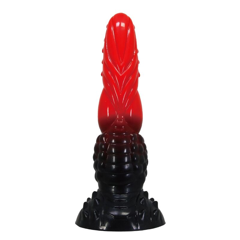 POWER MONSTERS - DILDO FANTASY DRAGO DI FUOCO CON VENTOSA 24,5 CM Ø 5,8 CM ROSSO E NERO POWER MONSTERS - DILDO FANTASY DRAGO DI FUOCO CON VENTOSA 24,5 CM Ø 5,8 CM ROSSO E NERO
