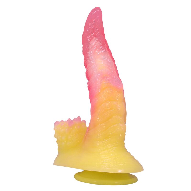 POWER MONSTERS - DILDO FANTASY MOSTRO ONDULATO CON VENTOSA 22,5 CM Ø 5,5 CM ROSA E GIALLO POWER MONSTERS - DILDO FANTASY MOSTRO ONDULATO CON VENTOSA 22,5 CM Ø 5,5 CM ROSA E GIALLO