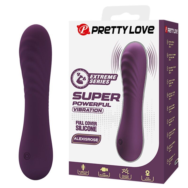 PRETTY LOVE - VIBRATORE RICARICABILE ALEXISROSE 10 FUNZIONI VIOLA PRETTY LOVE - VIBRATORE RICARICABILE ALEXISROSE 10 FUNZIONI VIOLA
