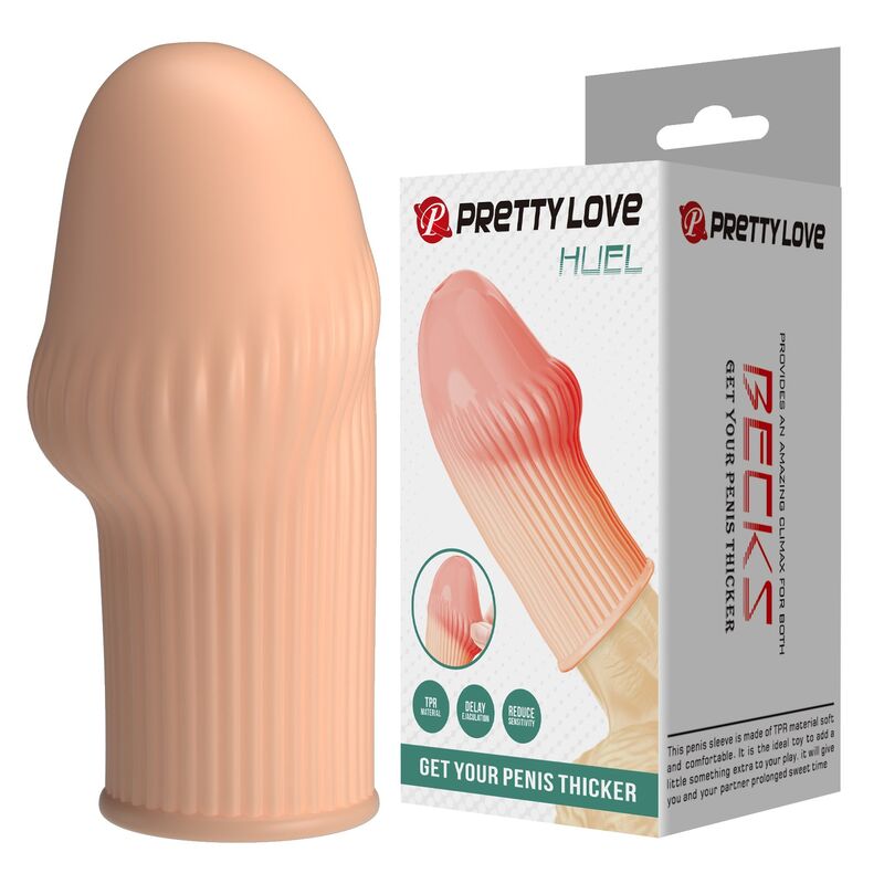 PRETTY LOVE - HUEL PENIS SLEEVE PER UN PENE PIÙ SPESSO E UN COLORE CARNE PRETTY LOVE - HUEL PENIS SLEEVE PER UN PENE PIÙ SPESSO E UN COLORE CARNE