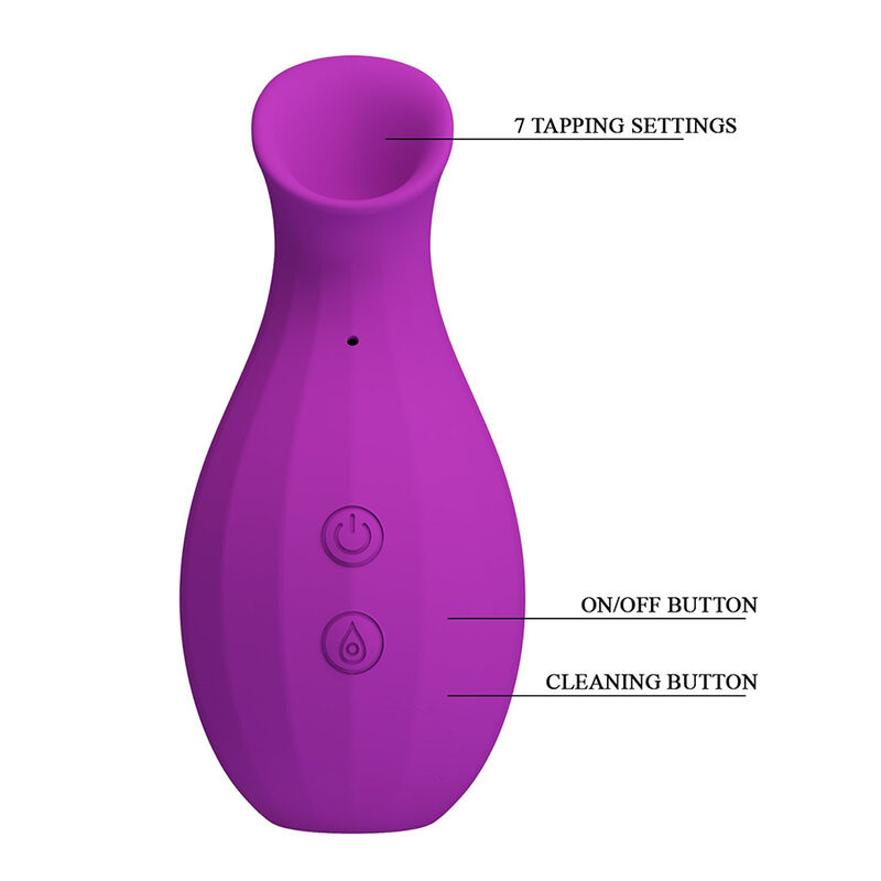PRETTY LOVE - STIMOLATORE CLITORIDEO RICARICABILE A SUZIONE CON BOTTIGLIA MAGICA, VIOLA PRETTY LOVE - STIMOLATORE CLITORIDEO RICARICABILE A SUZIONE CON BOTTIGLIA MAGICA, VIOLA