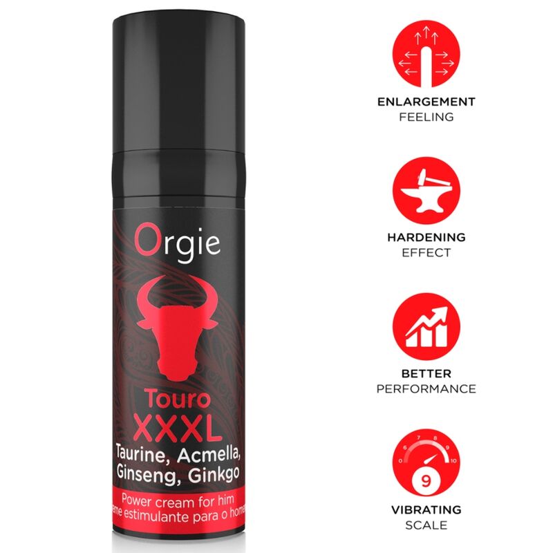 ORGIE - TOURO XXXL POTENZIATORE E INGRANDITORE DELL'EREZIONE 15 ML ORGIE - TOURO XXXL POTENZIATORE E INGRANDITORE DELL'EREZIONE 15 ML