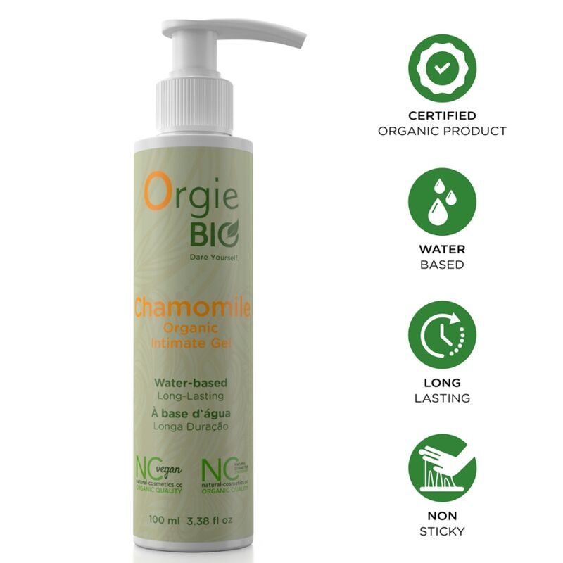 ORGIE - GEL INTIMO BIOLOGICO A BASE DE ACQUA ALLA CAMOMILLA 100 ML ORGIE - GEL INTIMO BIOLOGICO A BASE DE ACQUA ALLA CAMOMILLA 100 ML