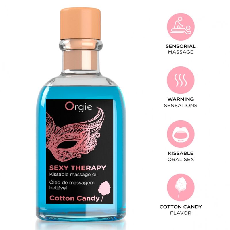 ORGIE - MASSAGGIO LABBRA, ZUCCHERO FILATO, SET DA MASSAGGIO BACIABILE 100 ML ORGIE - MASSAGGIO LABBRA, ZUCCHERO FILATO, SET DA MASSAGGIO BACIABILE 100 ML