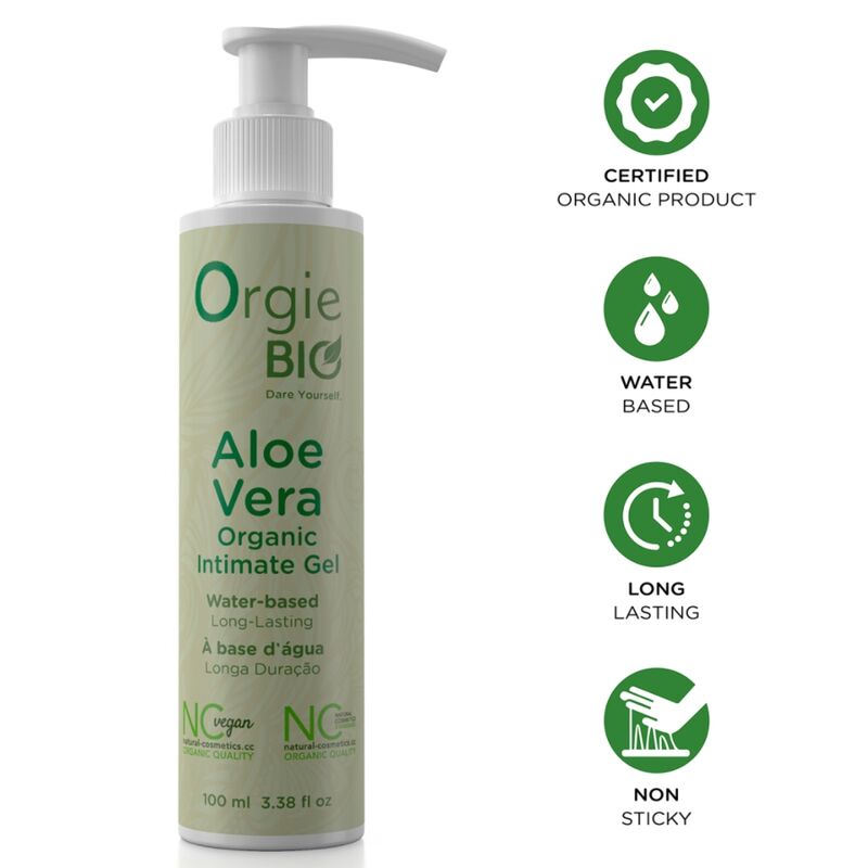 ORGIE - GEL INTIMO BIOLOGICO A BASE DE ACQUA ALL'ALOE VERA 100 ML ORGIE - GEL INTIMO BIOLOGICO A BASE DE ACQUA ALL'ALOE VERA 100 ML