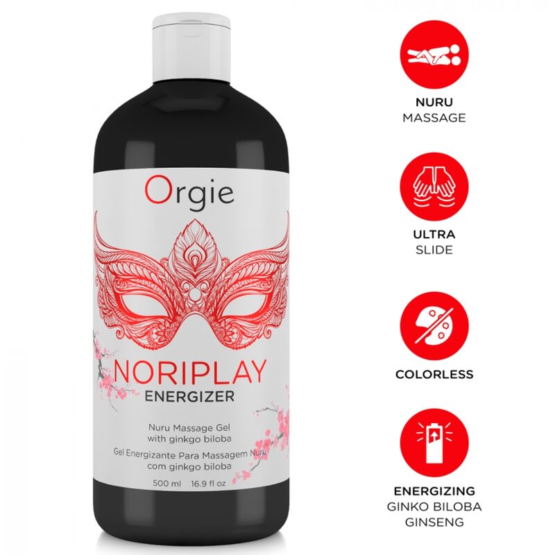 ORGIE - NORIPLAY ENERGIZER GEL PER MASSAGGIO NURU CORPO A CORPO 500 ML ORGIE - NORIPLAY ENERGIZER GEL PER MASSAGGIO NURU CORPO A CORPO 500 ML