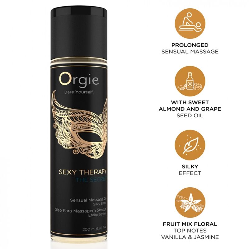ORGIE - TERAPIA SEXY IL SEGRETO OLIO DA MASSAGGIO SENSUALE 200 ML ORGIE - TERAPIA SEXY IL SEGRETO OLIO DA MASSAGGIO SENSUALE 200 ML