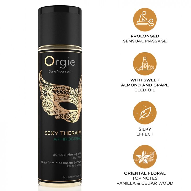 ORGIE - OLIO DA MASSAGGIO SENSUALE AFRODISICO PER UNA TERAPIA SEXY 200 ML ORGIE - OLIO DA MASSAGGIO SENSUALE AFRODISICO PER UNA TERAPIA SEXY 200 ML