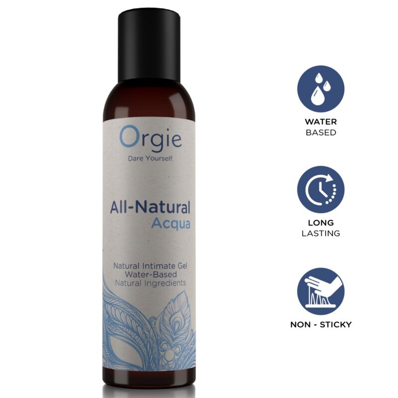 ORGIE - GEL INTIMO NATURALE A BASE DE ACQUA 150 ML ORGIE - GEL INTIMO NATURALE A BASE DE ACQUA 150 ML