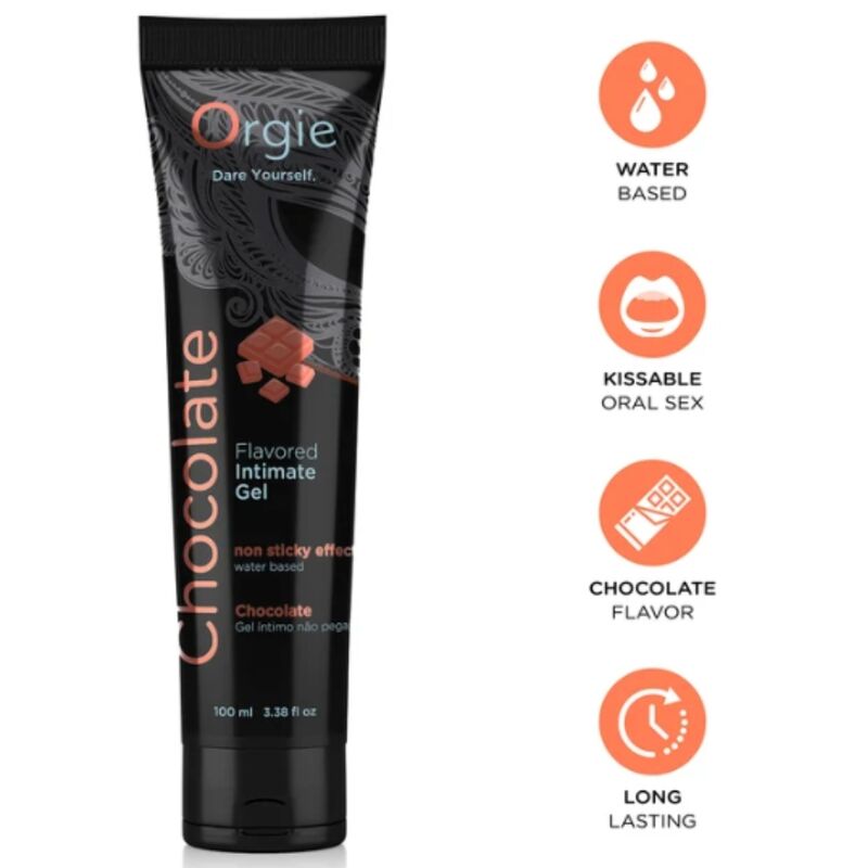 ORGIE - TUBO LUBRIFICANTE AL CIOCCOLATO BACIABILE GEL INTIMO A BASE DE ACQUA 100 ML ORGIE - TUBO LUBRIFICANTE AL CIOCCOLATO BACIABILE GEL INTIMO A BASE DE ACQUA 100 ML
