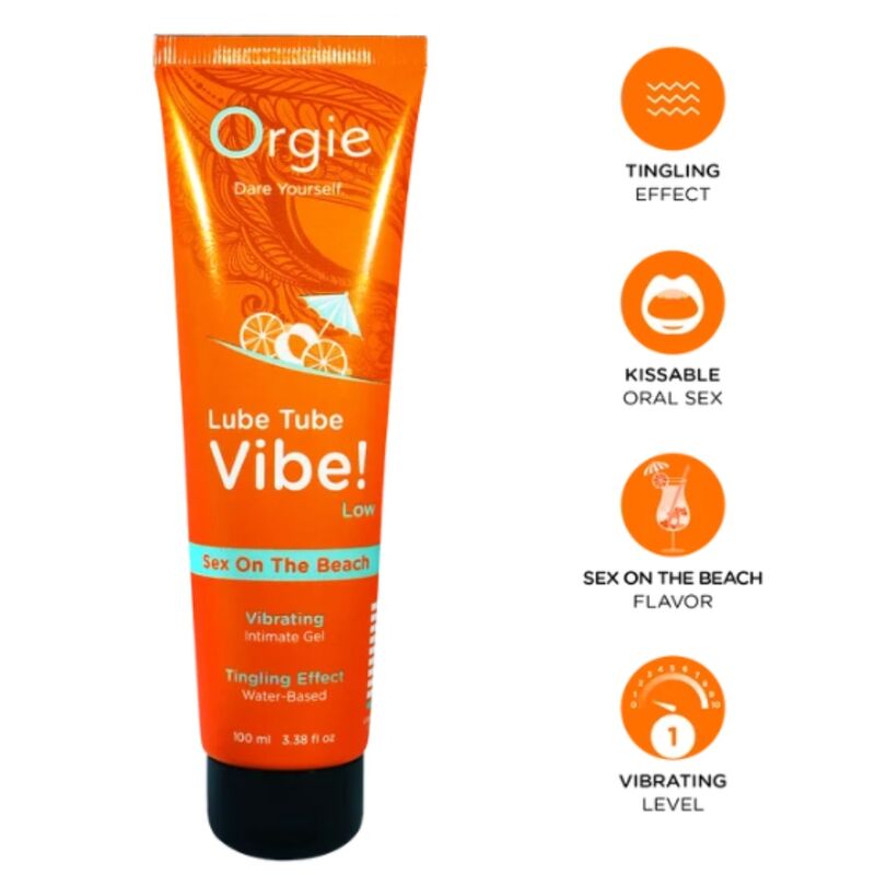 ORGIE - LUBRIFICANTE IN TUBO VIBE! SESSO SULLA SPIAGGIA GEL INTIMO BACIABILE LEGGERO 100 ML ORGIE - LUBRIFICANTE IN TUBO VIBE! SESSO SULLA SPIAGGIA GEL INTIMO BACIABILE LEGGERO 100 ML