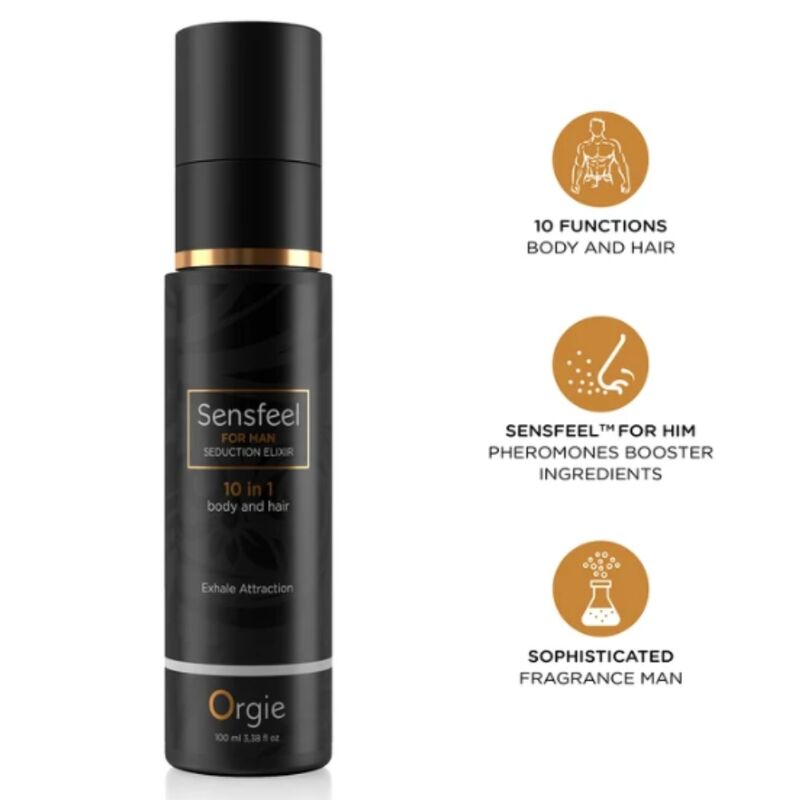 ORGIE - ELISIR DI SEDUZIONE SENSEEL FOR MAN 10 IN 1 CORPO E CAPELLI 100 ML ORGIE - ELISIR DI SEDUZIONE SENSEEL FOR MAN 10 IN 1 CORPO E CAPELLI 100 ML
