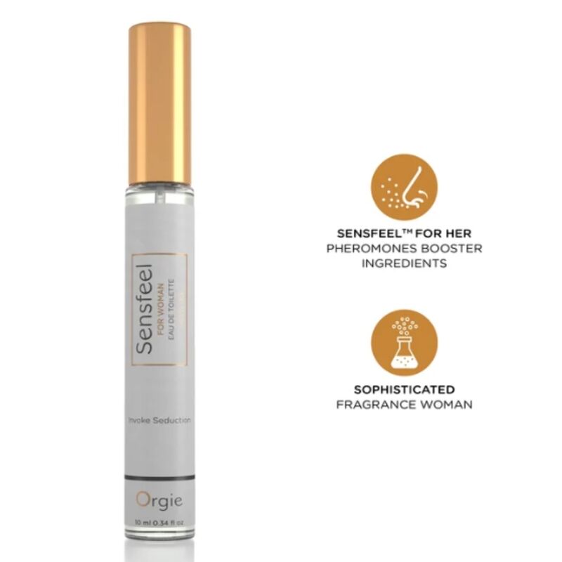 ORGIE - SENSFEEL FOR WOMAN PHOOMONE BOOSTER EAU DE TOILETTE FORMATO VIAGGIO 10 ML ORGIE - SENSFEEL FOR WOMAN PHOOMONE BOOSTER EAU DE TOILETTE FORMATO VIAGGIO 10 ML