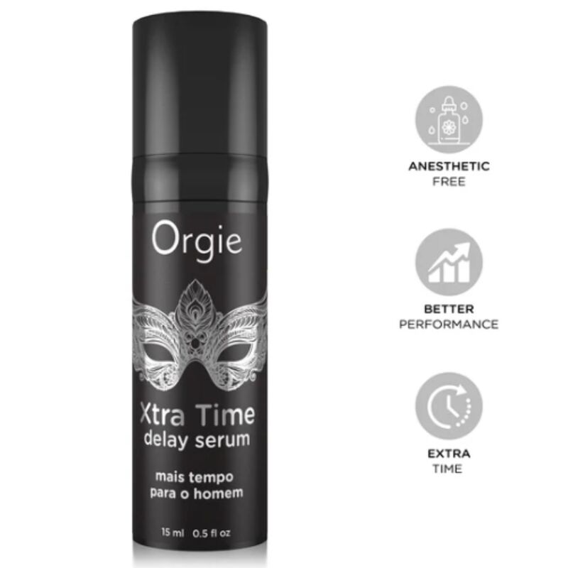 ORGIE - SIERO A RITARDO AL SILICONE EXTRA TIME SENZA ANESTETICO 15 ML ORGIE - SIERO A RITARDO AL SILICONE EXTRA TIME SENZA ANESTETICO 15 ML