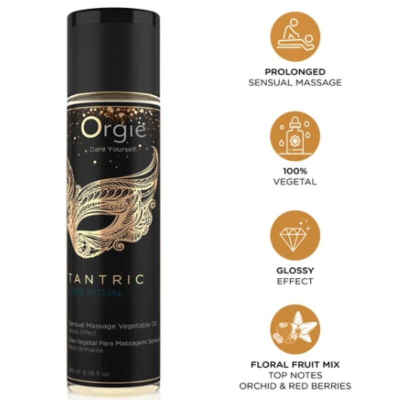ORGIE - RITUALE DE AMORE TANTRA, MASSAGGIO SENSUALE, OLIO VEGETALE 200 ML ORGIE - RITUALE DE AMORE TANTRA, MASSAGGIO SENSUALE, OLIO VEGETALE 200 ML