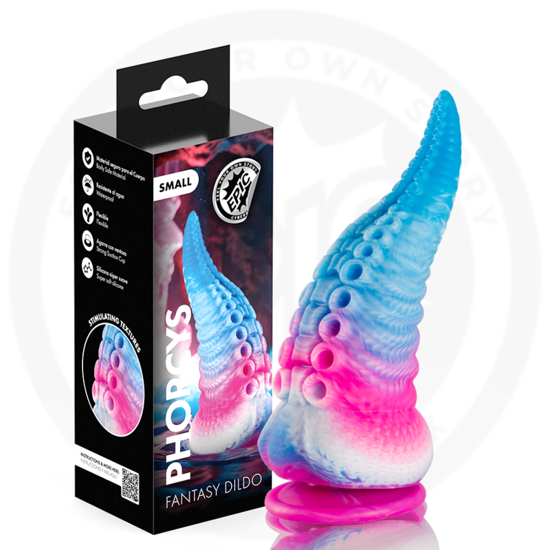 EPIC - PHORCYS DILDO CON TENTACOLI BLU, TAGLIA PICCOLA EPIC - PHORCYS DILDO CON TENTACOLI BLU, TAGLIA PICCOLA