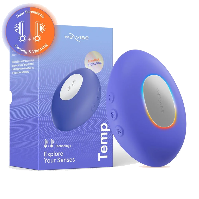 WE-VIBE - VIBRATORE RISCALDANTE E RAFFREDDANTE A TEMPERATURA INTENSIVA, COLORE BLU LAVANDA WE-VIBE - VIBRATORE RISCALDANTE E RAFFREDDANTE A TEMPERATURA INTENSIVA, COLORE BLU LAVANDA