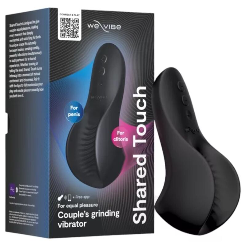 WE-VIBE - VIBRATORE PER COPPIE A DOPPIA FACCIA CONDIVISA, NERO WE-VIBE - VIBRATORE PER COPPIE A DOPPIA FACCIA CONDIVISA, NERO