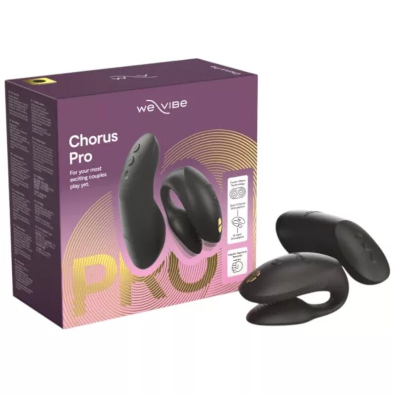WE-VIBE - VIBRATORE PER COPPIE CHORUS PRO PREMIUM NERO SATINATO WE-VIBE - VIBRATORE PER COPPIE CHORUS PRO PREMIUM NERO SATINATO