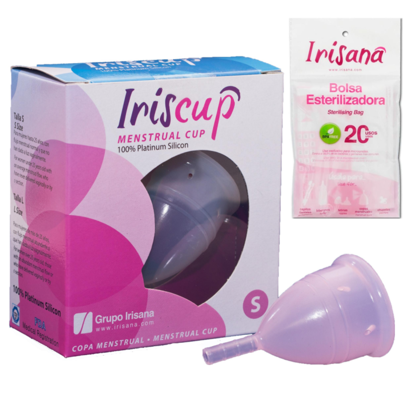 IRISCUP - COPPA DEL MESE PICCOLA ROSA A + SACCHETTO STERILIZZATORE GRATUITO