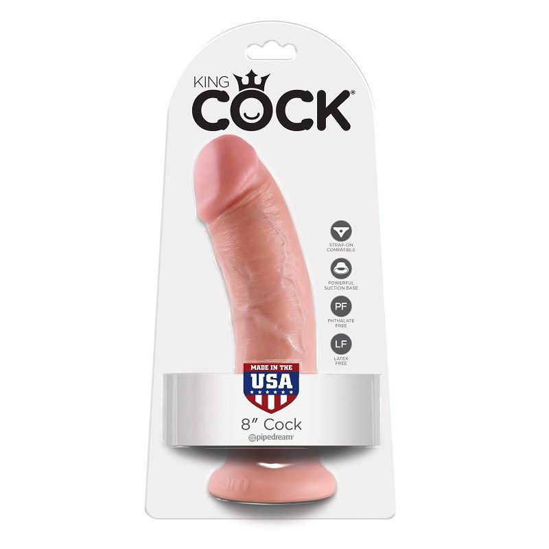 KING COCK - 8 DILDO FLESH 20.3 CM KING COCK - 8 DILDO FLESH 20.3 CM
