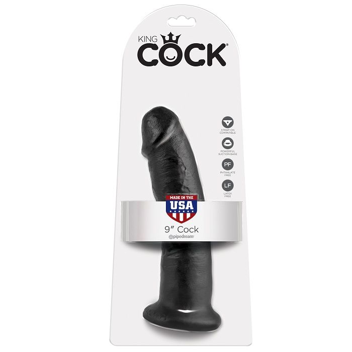 KING COCK - 9 DILDO NERO 22.9 CM KING COCK - 9 DILDO NERO 22.9 CM