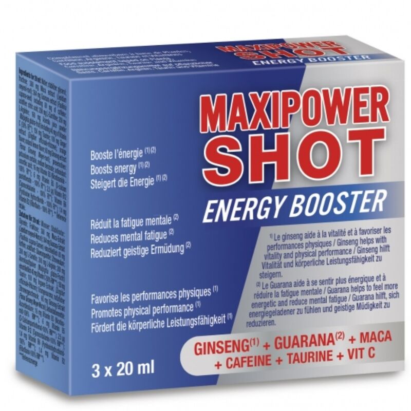 MAXIPOWER SHOT ENERGY BOOSTER 3 X 20 ML